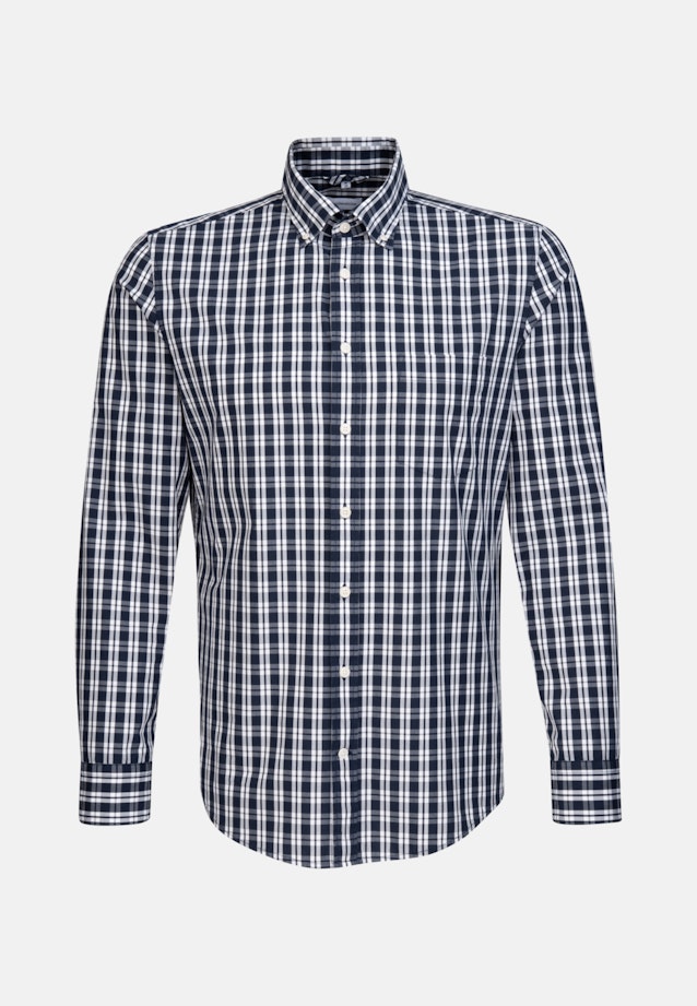 Slim Business Shirt Check in Dark Blue |  Seidensticker Onlineshop