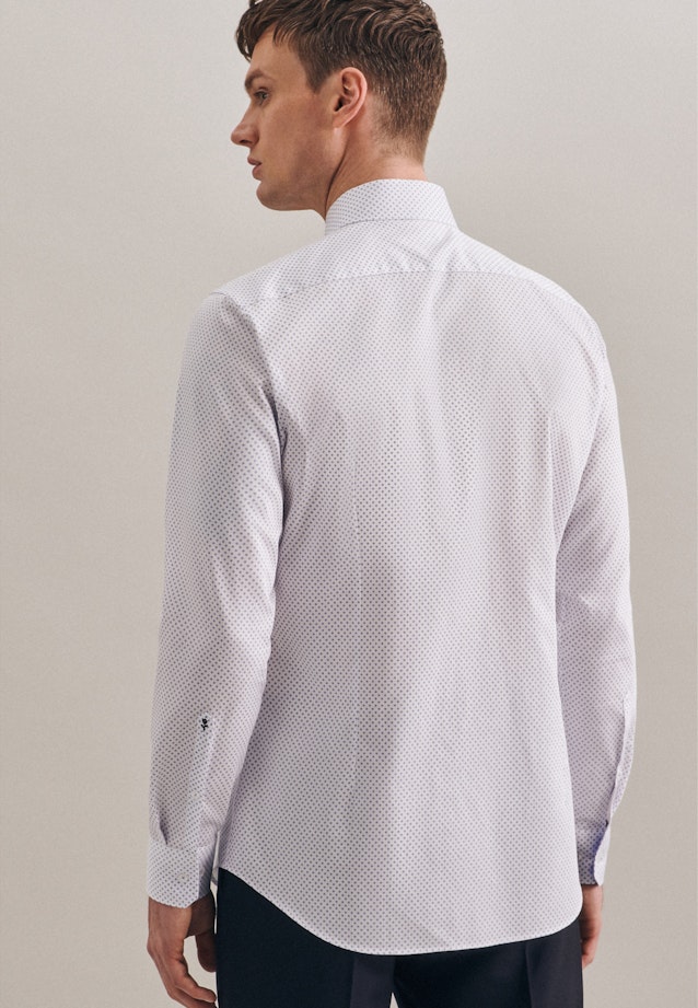 X-Slim Business Hemd Druck in Weiß |  Seidensticker Onlineshop