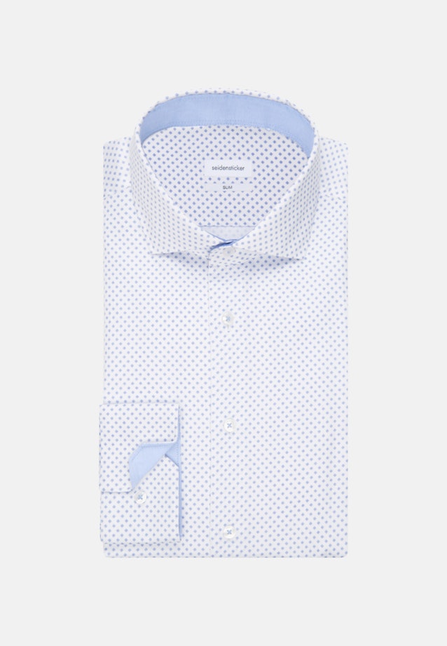 Slim Business Hemd Druck in Weiß |  Seidensticker Onlineshop