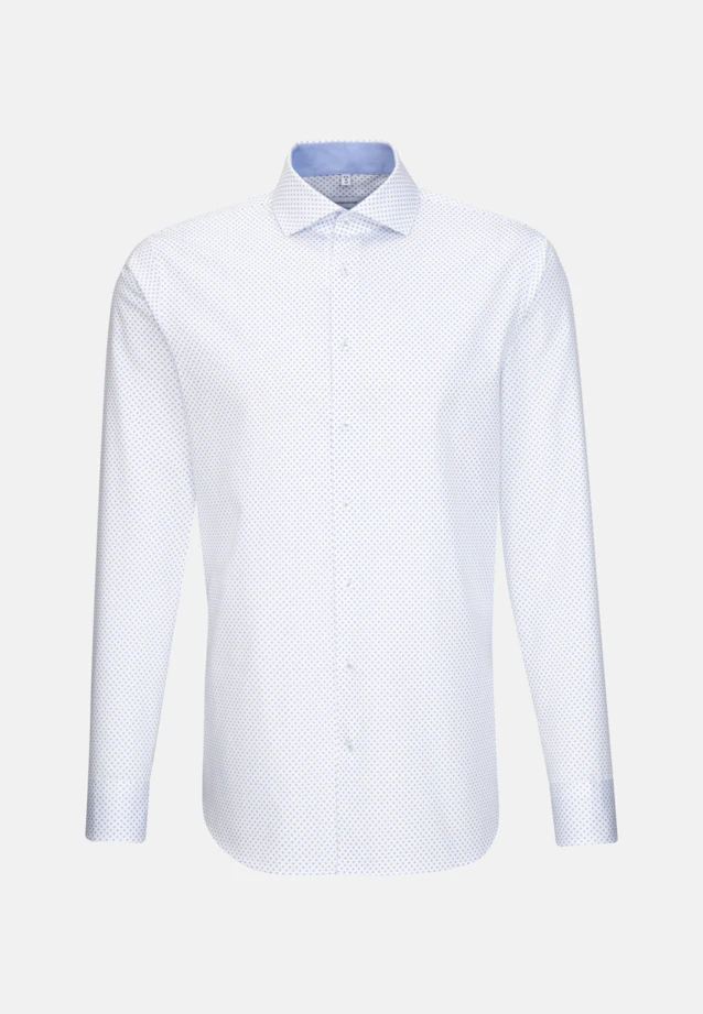 Slim Business Hemd Print in Weiß |  Seidensticker Onlineshop