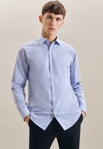 Regular Business Shirt Check in Light Blue |  Seidensticker Onlineshop
