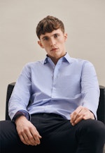 Regular Business Shirt Check in Light Blue |  Seidensticker Onlineshop