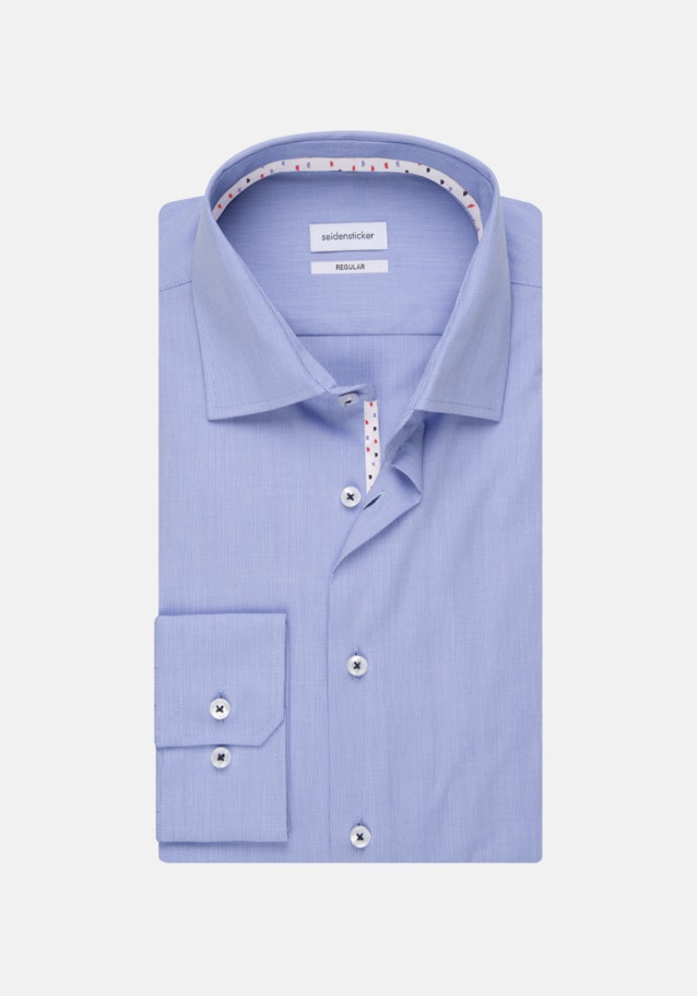 Non-iron Structure Business Shirt in Regular with Kent-Collar in Light Blue |  Seidensticker Onlineshop