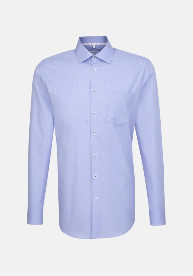 Non-iron Structure Business Shirt in Regular with Kent-Collar in Light Blue |  Seidensticker Onlineshop