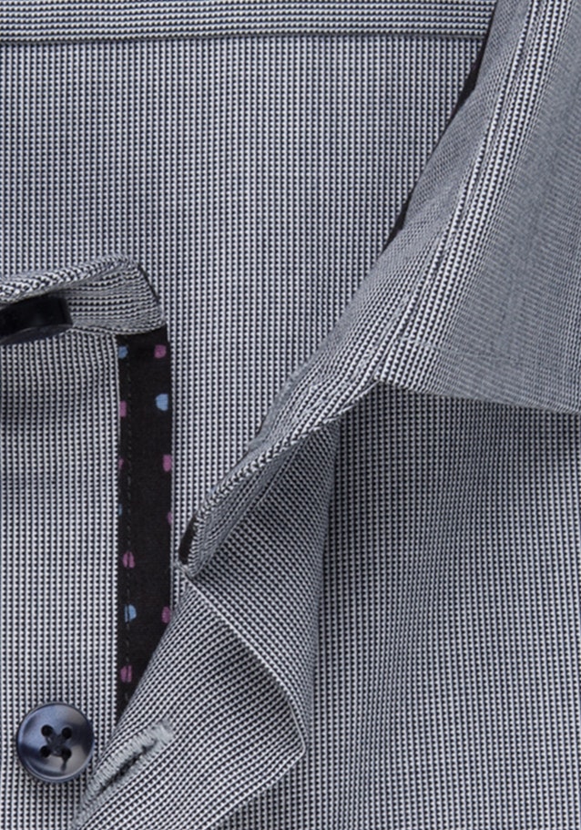 Non-iron Structure Business Shirt in Regular with Kent-Collar in Dark Blue |  Seidensticker Onlineshop