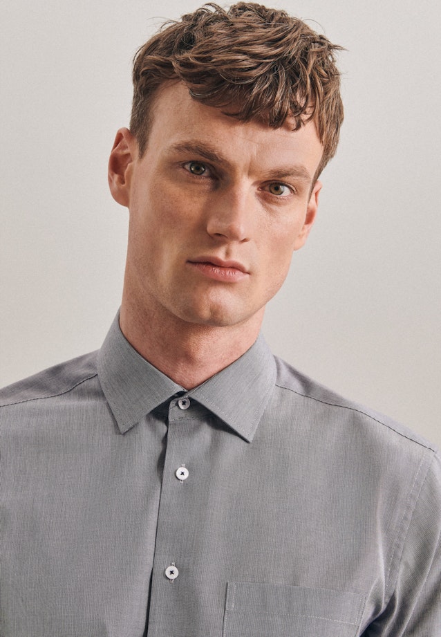 Regular Business Hemd Uni in Dunkelblau |  Seidensticker Onlineshop