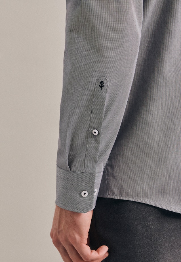 Regular Business Shirt Uni in Dark Blue |  Seidensticker Onlineshop