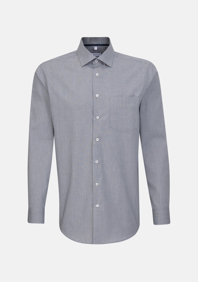 Regular Business Shirt Uni in Dark Blue |  Seidensticker Onlineshop