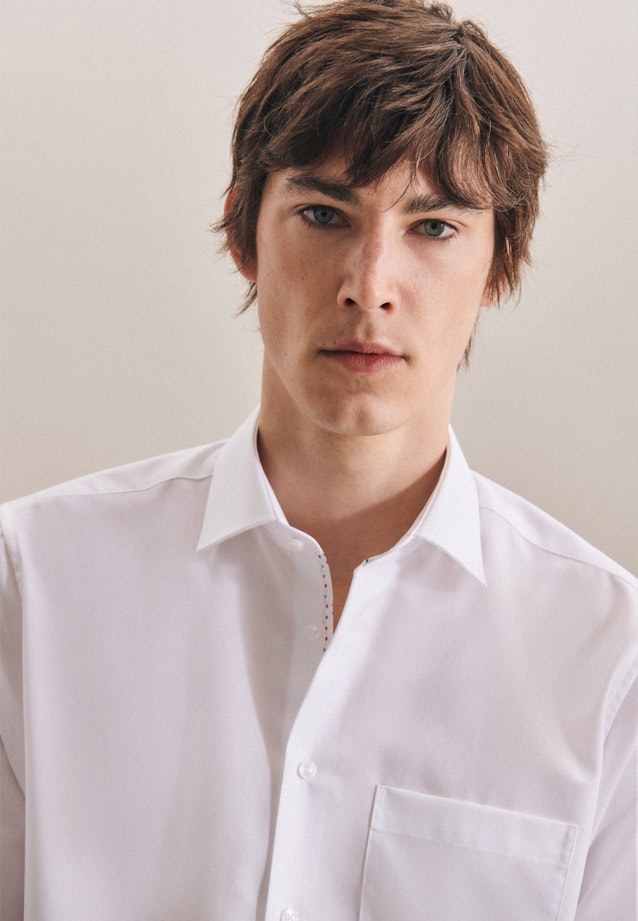 Regular Business Shirt Uni in White |  Seidensticker Onlineshop
