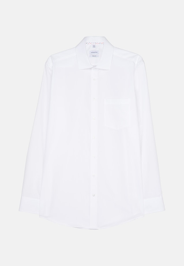 Regular Business Shirt Uni in White |  Seidensticker Onlineshop