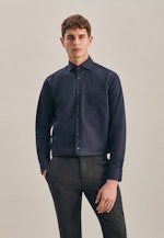 Regular Business Hemd Uni in Dunkelblau |  Seidensticker Onlineshop