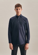 Regular Business Hemd Uni in Dunkelblau |  Seidensticker Onlineshop