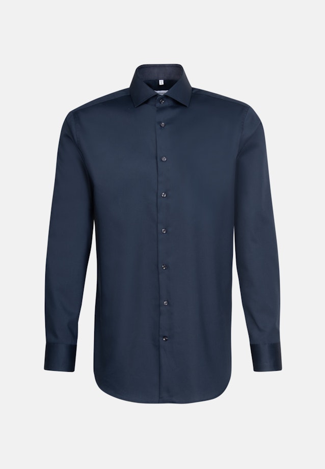Regular Business Hemd Uni in Dunkelblau |  Seidensticker Onlineshop