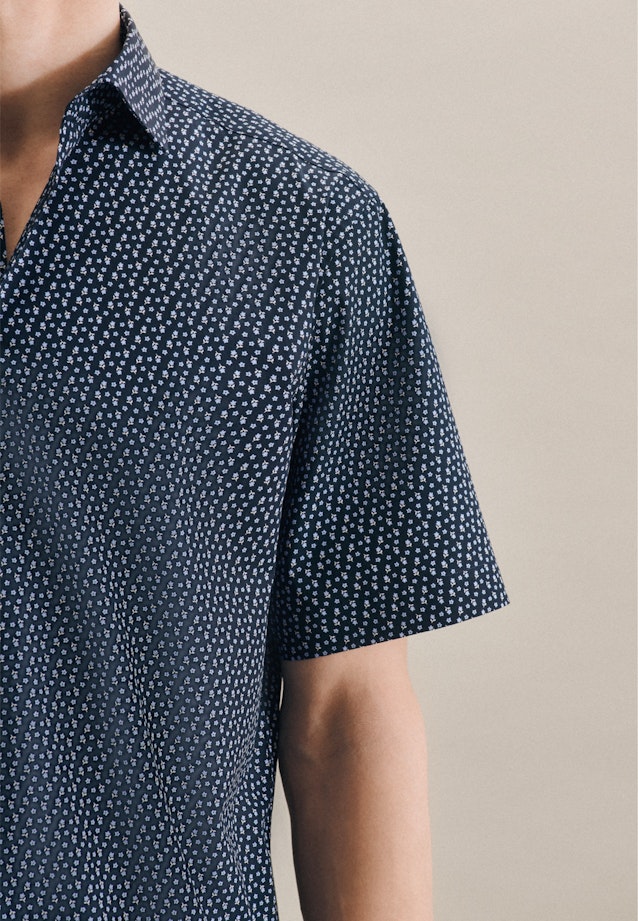 Regular Chemise Business Imprimé in Bleu Foncé |  Seidensticker Onlineshop