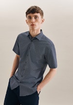 Regular Chemise Business Imprimé in Bleu Foncé |  Seidensticker Onlineshop