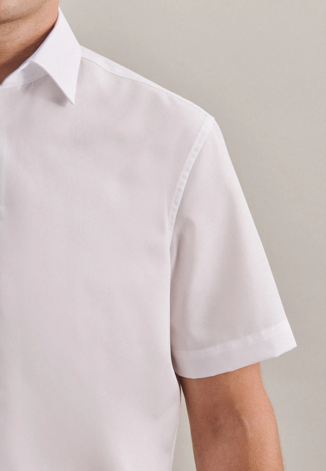 Shaped Business Hemd Uni in Weiß |  Seidensticker Onlineshop