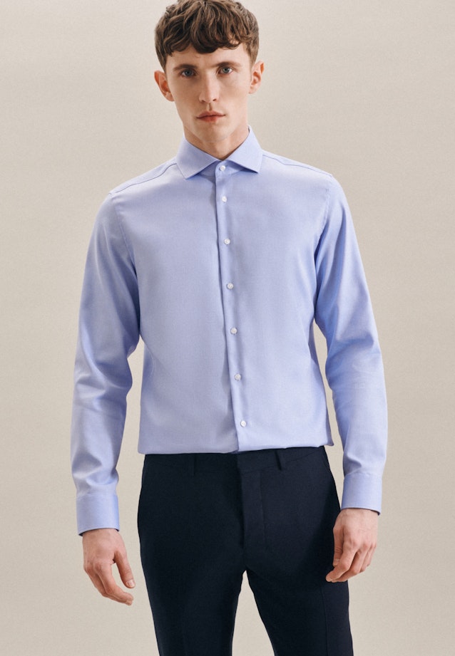 Slim Business Shirt Plain in Light Blue |  Seidensticker Onlineshop