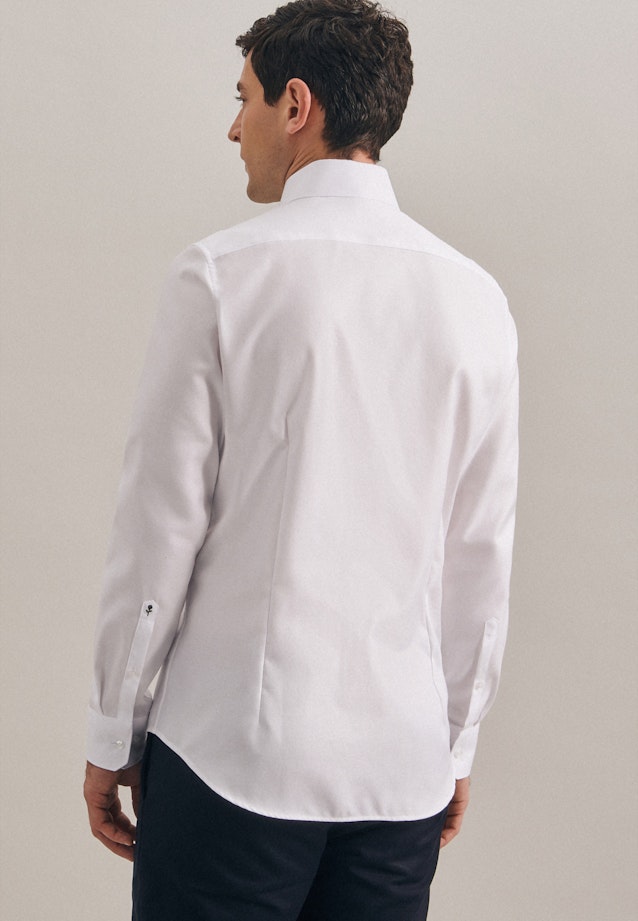 Slim Business Hemd Uni in Weiß |  Seidensticker Onlineshop