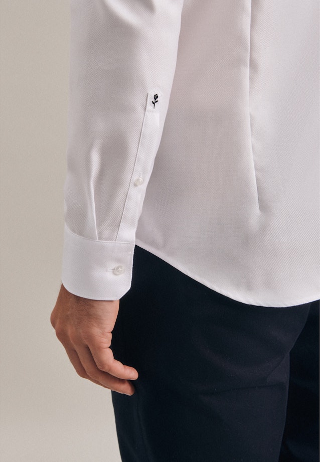Slim Business Hemd Uni in Weiß |  Seidensticker Onlineshop