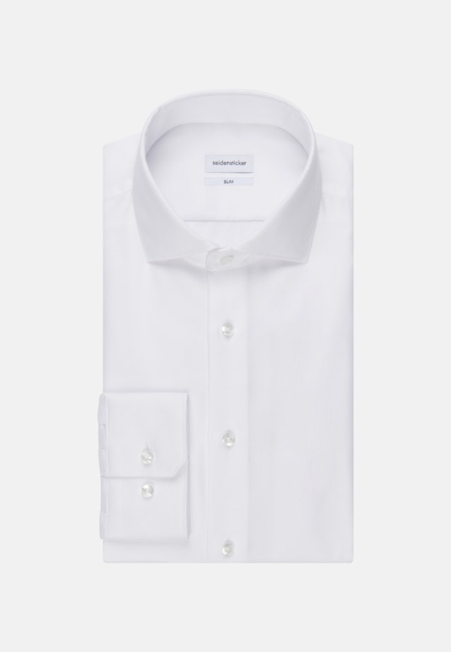 Slim Business Hemd Uni in Weiß |  Seidensticker Onlineshop