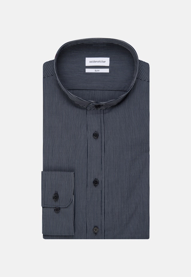 Slim Business Hemd Streifen in Dunkelblau |  Seidensticker Onlineshop