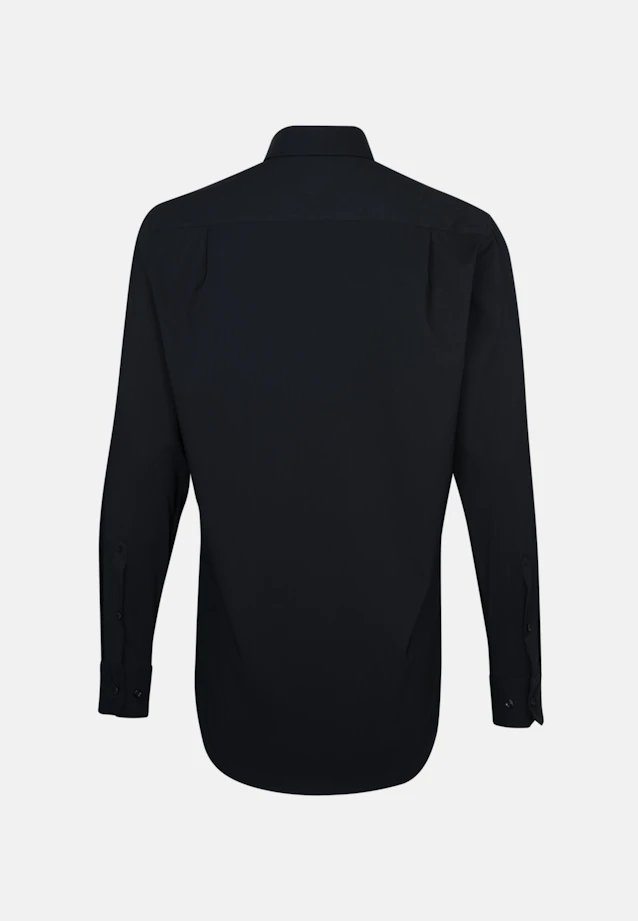 Regular Performance shirt Plain in Black |  Seidensticker Onlineshop