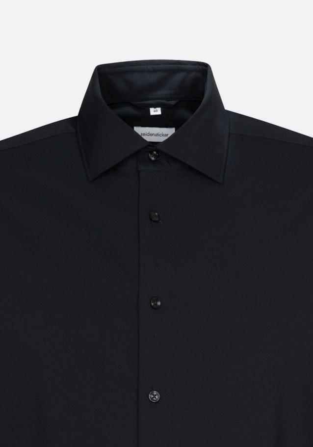 Performance shirt in Regular with Kent-Collar in Black |  Seidensticker Onlineshop