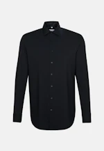 Regular Performance shirt Plain in Black |  Seidensticker Onlineshop