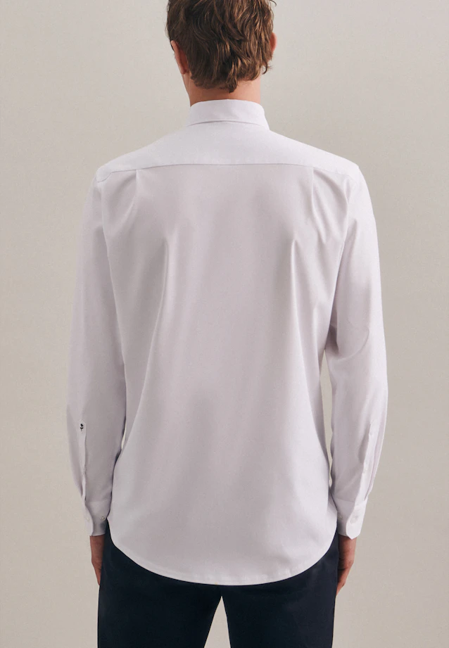 Regular Performance shirt Plain in White |  Seidensticker Onlineshop