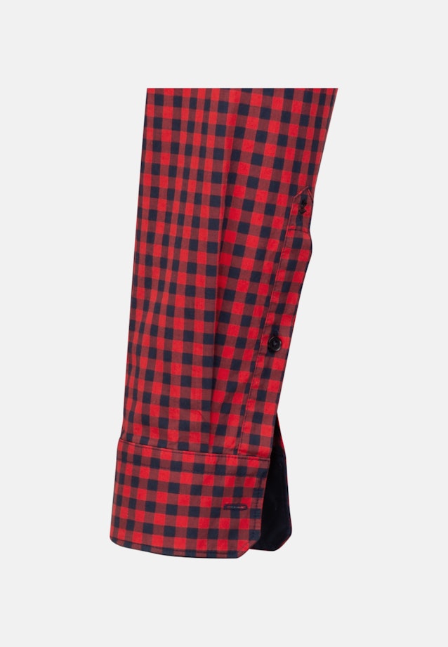 Shaped Business Shirt Check in Red |  Seidensticker Onlineshop