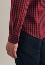Shaped Business Shirt Check in Red |  Seidensticker Onlineshop