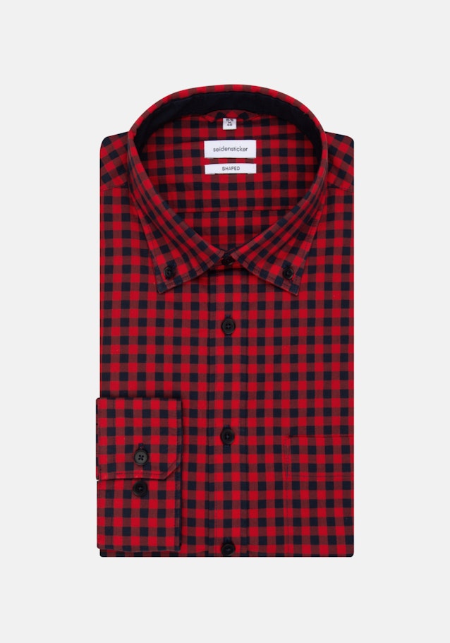 Business overhemd in Shaped with Button-Down-Kraag in Rood |  Seidensticker Onlineshop