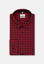 Shaped Business Shirt Check in Red |  Seidensticker Onlineshop