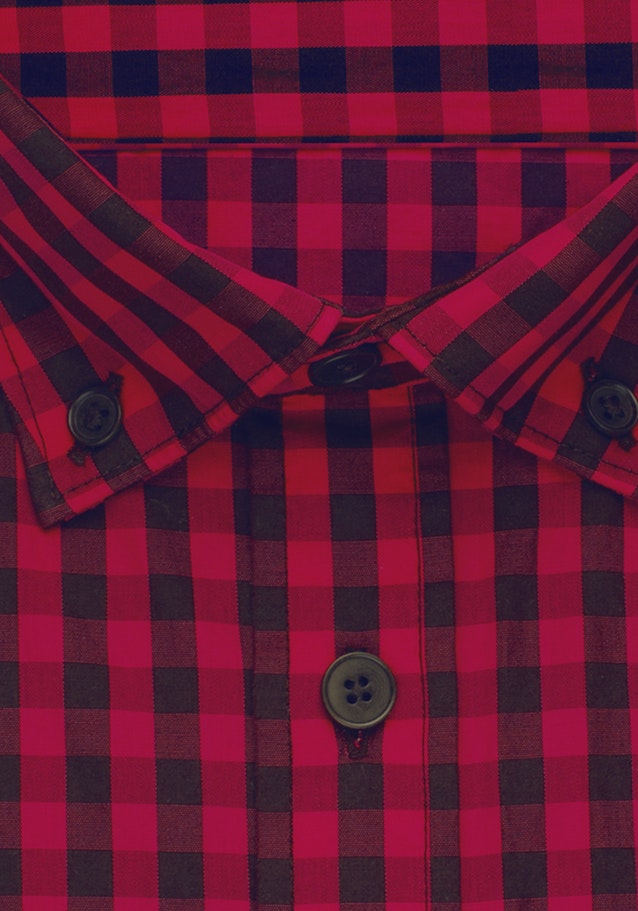 Popeline Business Hemd in Slim mit Button-Down-Kragen in Rot |  Seidensticker Onlineshop