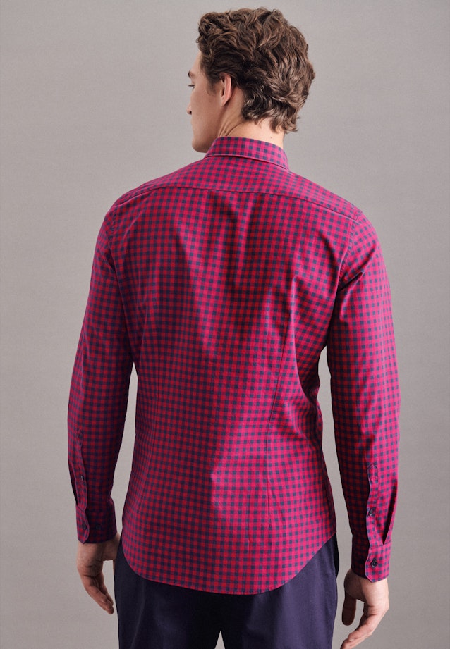 Slim Business Shirt Check in Red |  Seidensticker Onlineshop