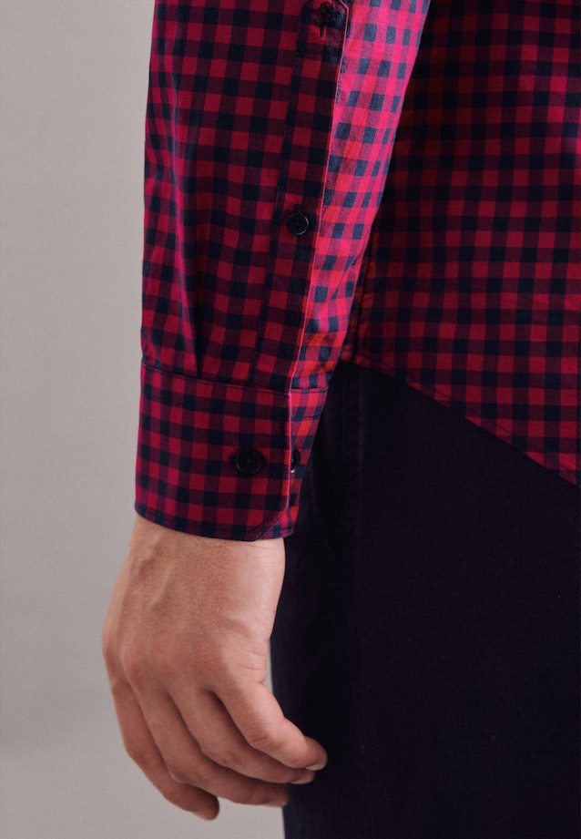 Slim Business Shirt Check in Red |  Seidensticker Onlineshop