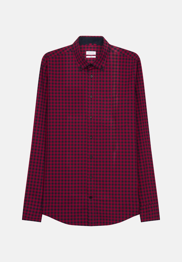Slim Business Shirt Check in Red |  Seidensticker Onlineshop