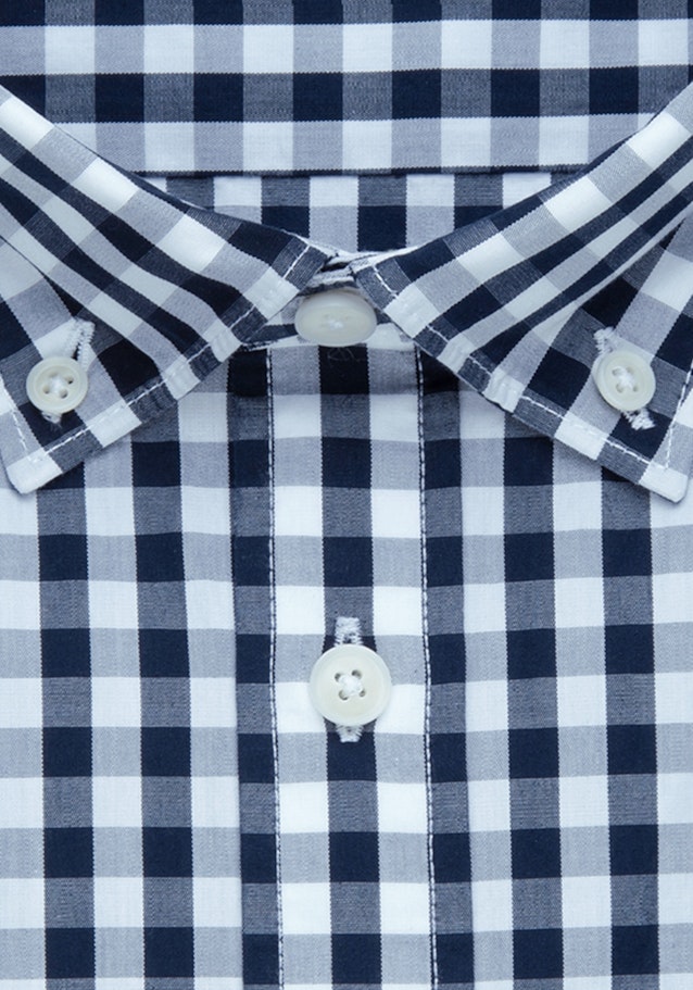 Popeline Business Hemd in Slim mit Button-Down-Kragen in Hellblau |  Seidensticker Onlineshop