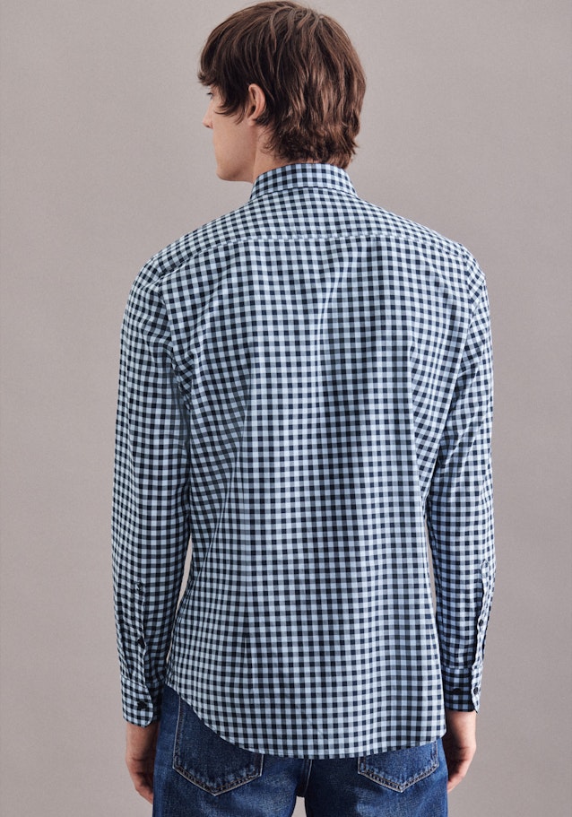 Slim Business Shirt Check in Light Blue | Seidensticker Onlineshop