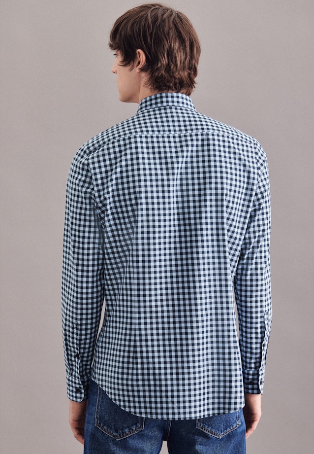 Slim Business Hemd Karo in Hellblau |  Seidensticker Onlineshop