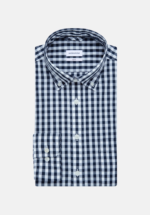 Slim Business Shirt Check in Light Blue | Seidensticker Onlineshop