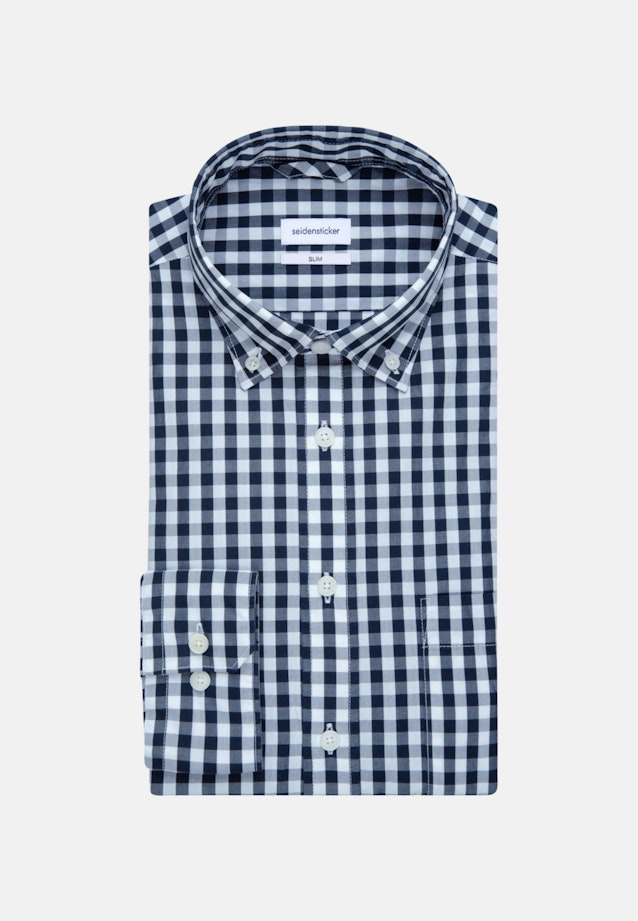 Slim Business Shirt Check in Light Blue |  Seidensticker Onlineshop
