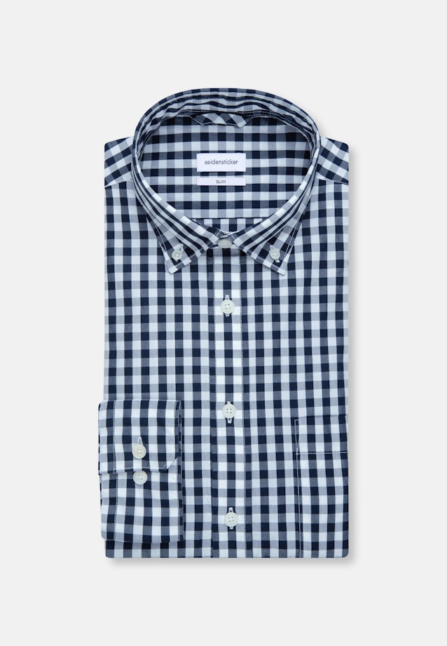 Slim Business Hemd Karo in Hellblau |  Seidensticker Onlineshop