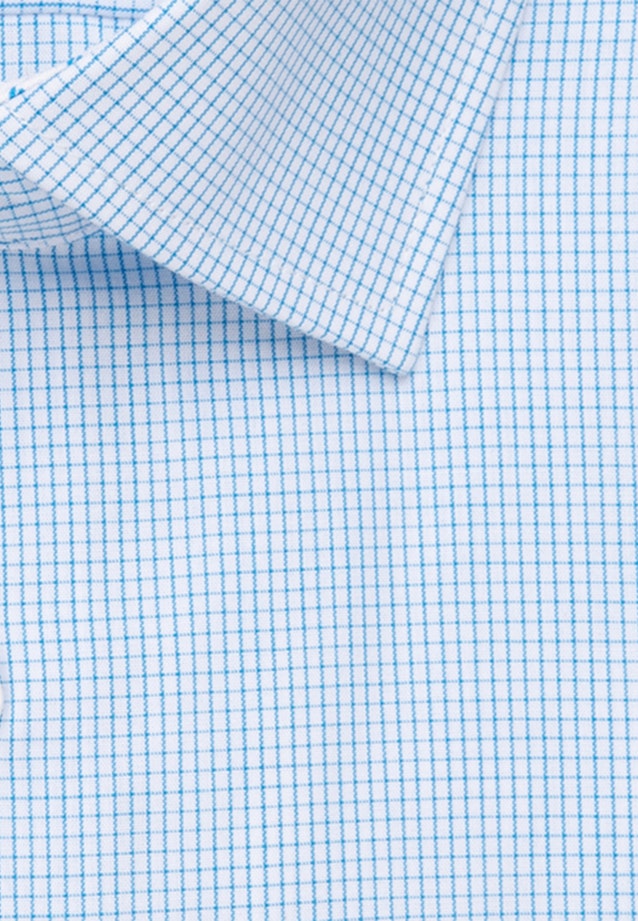 Regular Business Shirt Check in Turquoise |  Seidensticker Onlineshop