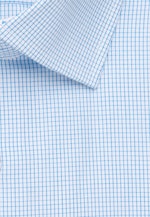 Regular Business Shirt Check in Turquoise |  Seidensticker Onlineshop