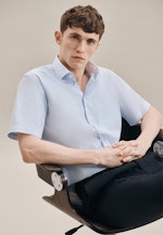 Regular Business Shirt Check in Turquoise |  Seidensticker Onlineshop