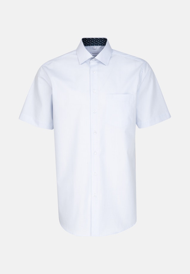 Regular Business Hemd Karo in Hellblau |  Seidensticker Onlineshop