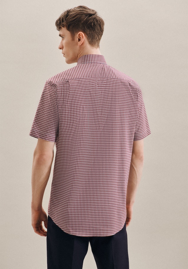 Regular Chemise Business Carreaux in Rouge | Seidensticker Onlineshop
