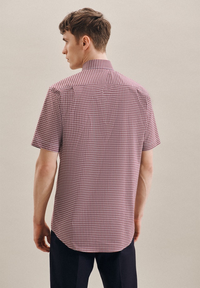 Regular Business Hemd Karo in Rot |  Seidensticker Onlineshop