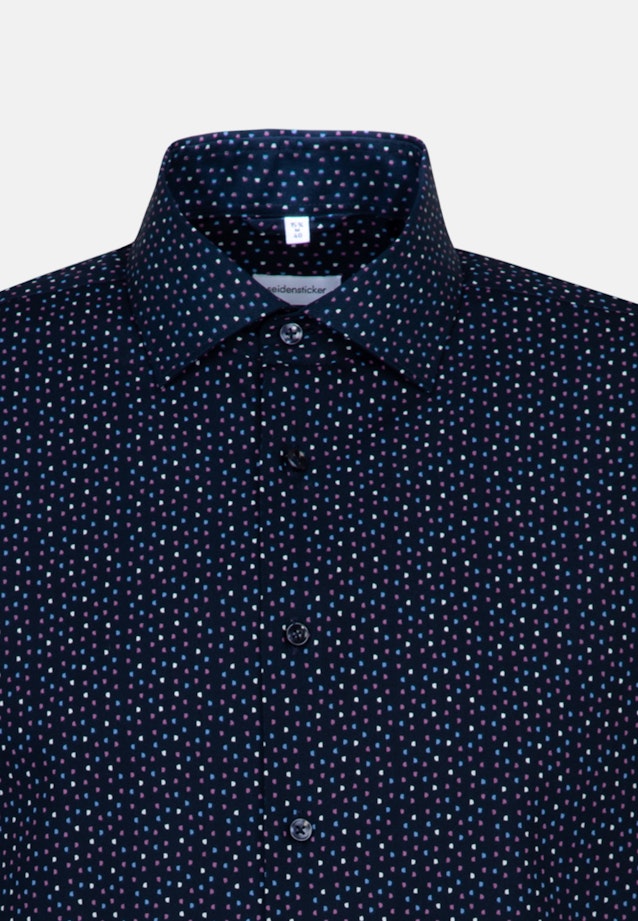 Slim Chemise Business Imprimé in Bleu Foncé |  Seidensticker Onlineshop